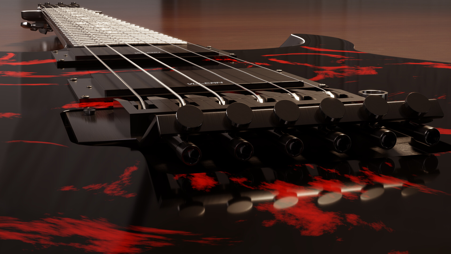 Bridge and strings detail