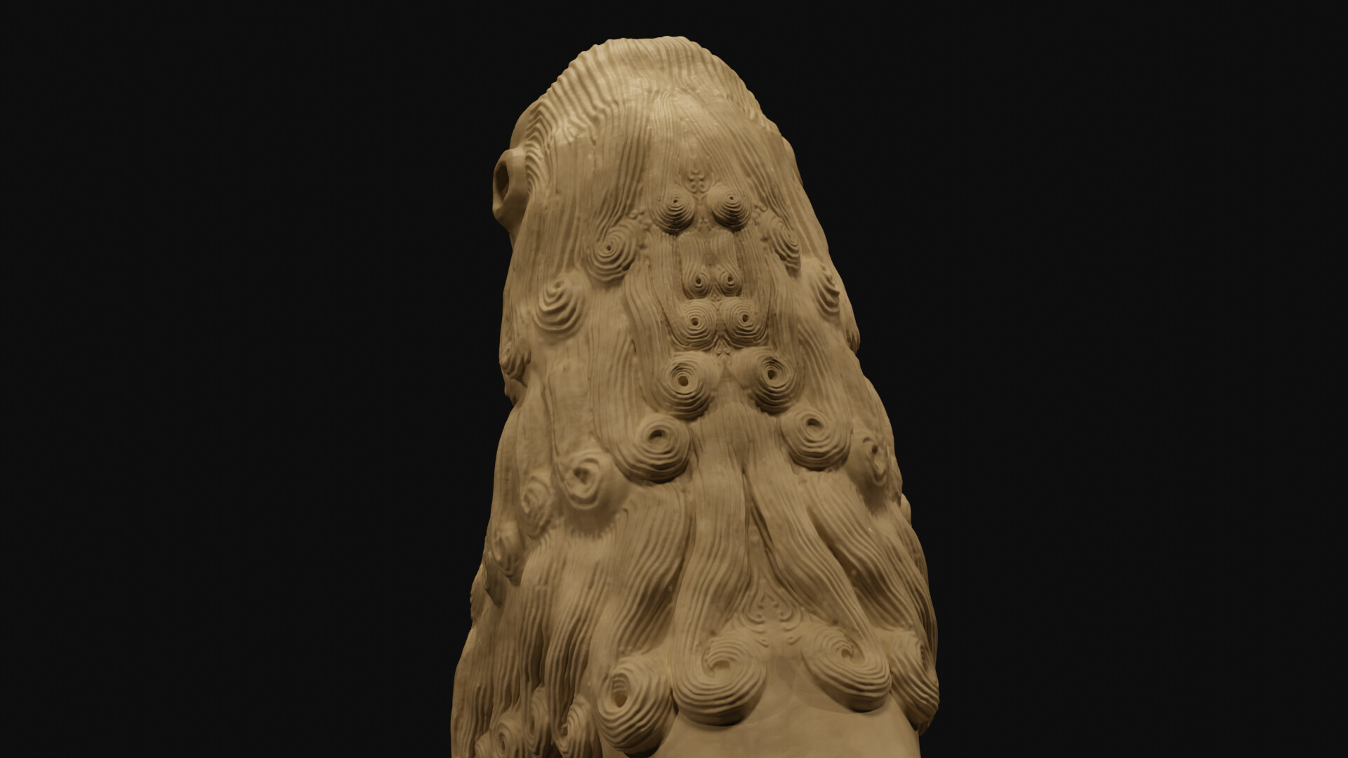 Mane detail from back